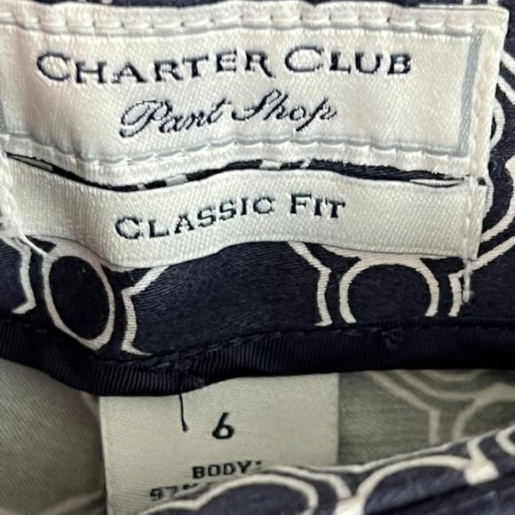 BUNDLE 3 FOR $18- Womens Pants Classic Fit Crop Blue White Straight Leg Size 6 - Picture 10 of 12